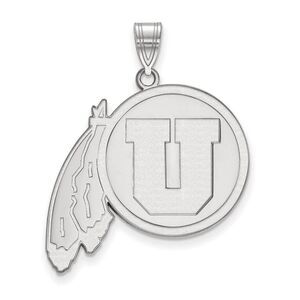 Sterling Silver U. of Utah XL Pendant